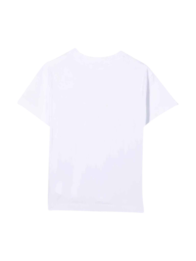 Shop Palm Angels White T-shirt Girl . In Bianco