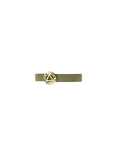 Shop Annarita Celano Chakra Bracelet In Military Green