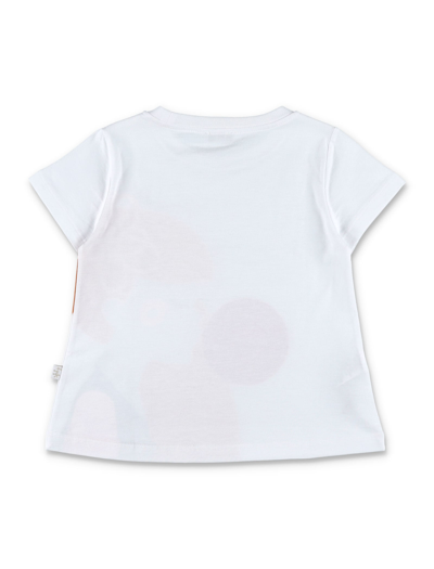 Shop Il Gufo Little Girl Print T-shirt In White