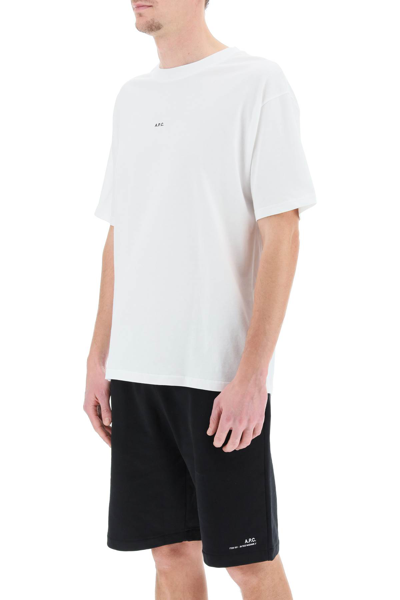 Shop Apc Kyle T-shirt With Micro Logo In Aab White