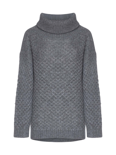 Shop Malo Sweater In Foschia