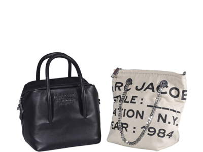 Shop Marc Jacobs The Duet Mini Satchel Bag In Black