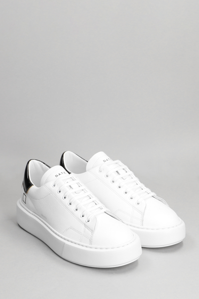 Shop Date Sfera Patent Sneakers In White Leather And Fabric