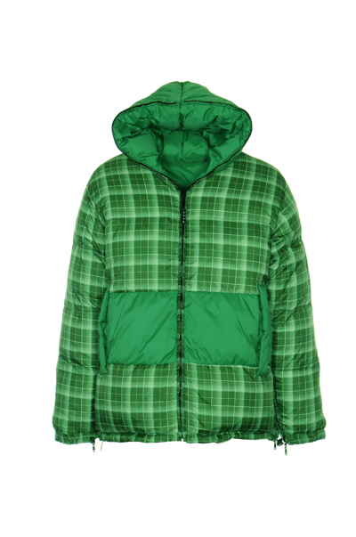 Shop Marni Ripstop Reversible Padded Jacket In Verde