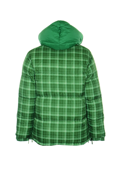 Shop Marni Ripstop Reversible Padded Jacket In Verde