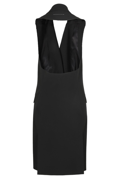 Shop Mm6 Maison Margiela Sleeveless Blazer Dress In Black
