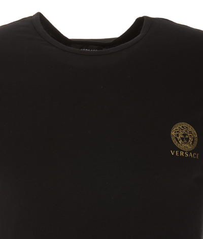 Shop Versace Medusa Underwear T-shirt In Black