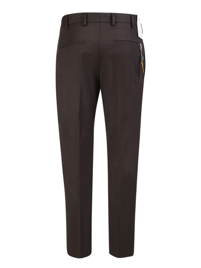 Shop Pt01 Straight Trousers In Virgin Wool By Pt Torino In Brown