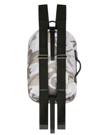 Shop Givenchy Man Adjustable G-zip Nylon Backpack With Camouflage Print