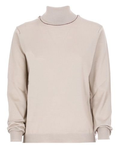 Shop Maison Margiela Wool Sweater In Neutrals