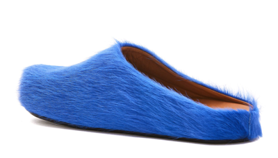 Shop Marni Fussbett Mules In Blue