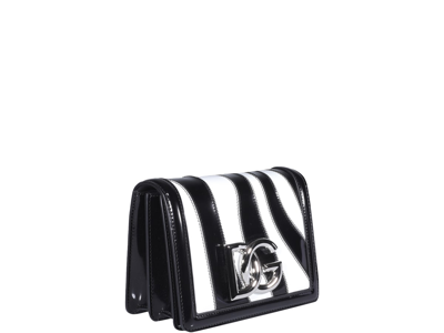 Shop Dolce & Gabbana 3.5 Crossbody Bag In Bianco/nero