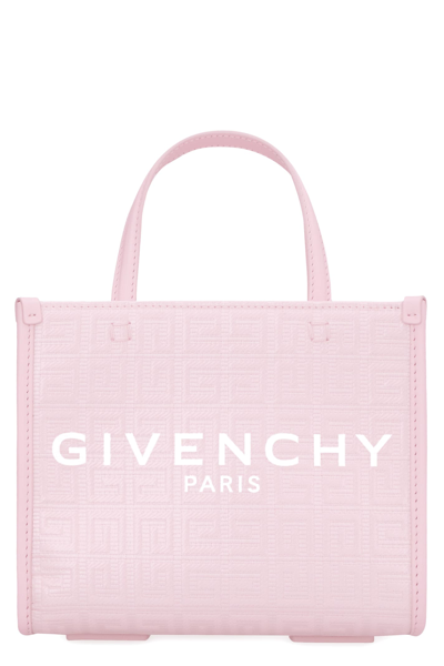 Shop Givenchy G Canvas Mini Tote Bag In Pink