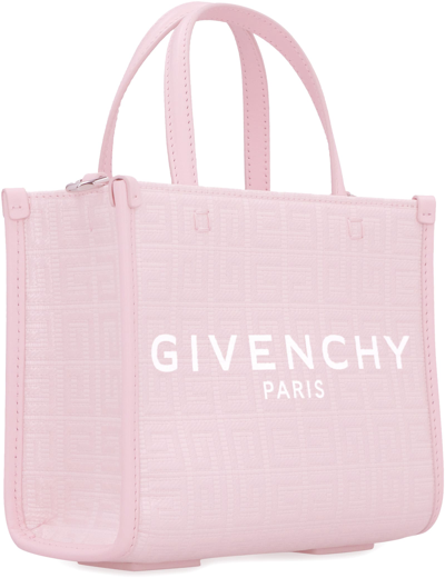 Shop Givenchy G Canvas Mini Tote Bag In Pink