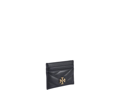 Shop Tory Burch Kira Logo Card Holder In Black