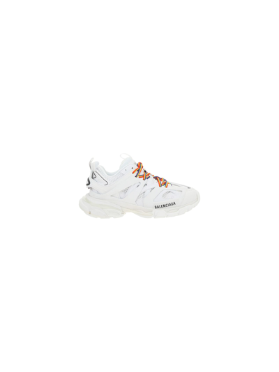 Shop Balenciaga Track Sneakers In White/multicolor