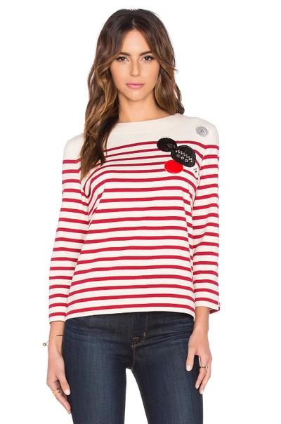 Shop Marc By Marc Jacobs Breton Stripe Top In Breton Red Multi