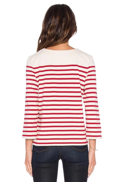 Shop Marc By Marc Jacobs Breton Stripe Top In Breton Red Multi