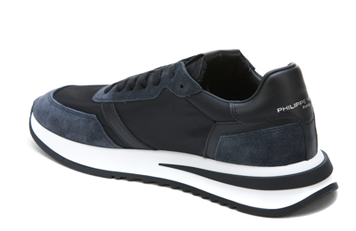 Shop Philippe Model Tropez Low Sneakers In Black