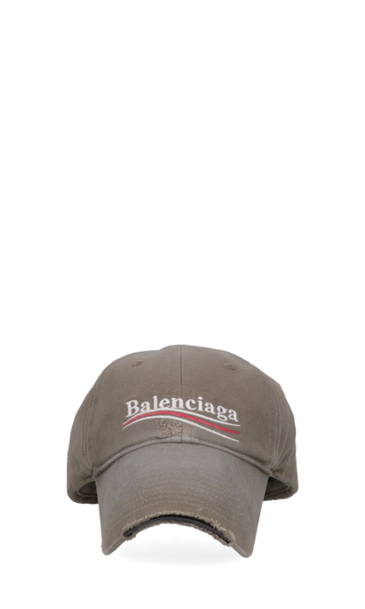 Balenciaga Political Campaign Baseball Cap In Khaki | ModeSens