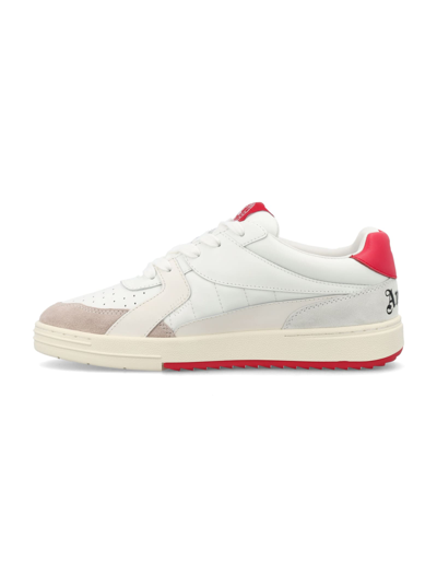 Shop Palm Angels Palm University Sneakers In White Red