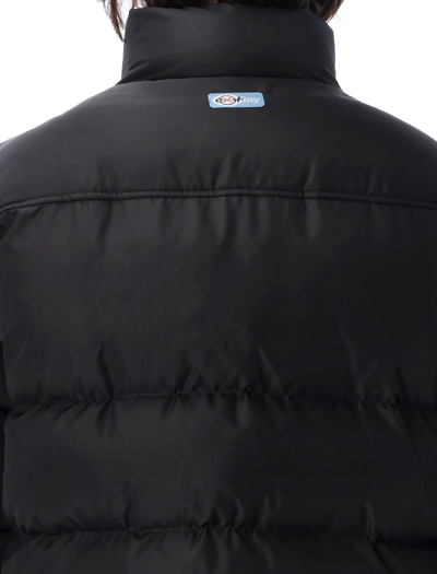 Shop Heron Preston Ex-ray Nylon Puffer Jacket In Nero