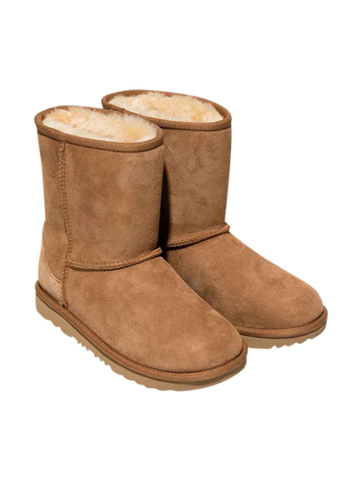 Shop Ugg Brown Boots Unisex In Marrone