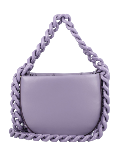 Stella Mccartney Frayme Small Puffy Shoulder Bag In Grape | ModeSens