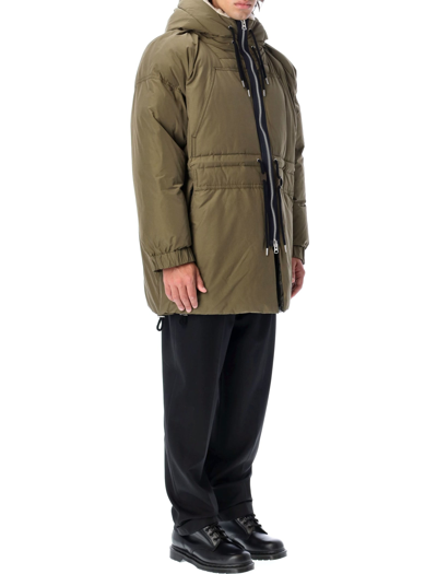 Shop Sacai Padded Parka In Khaki