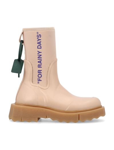 Shop Off-white Sponge Rubber Rainboot In Pink