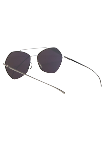 Shop Mykita Mmesse012 Sunglasses In 187 E1 Silver Silver Flash