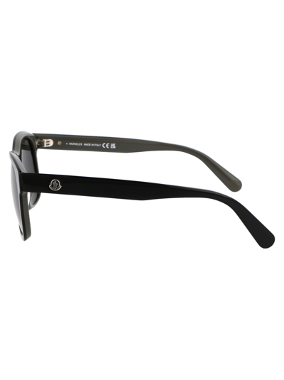 Shop Moncler Ml0192 Sunglasses In 05d Black