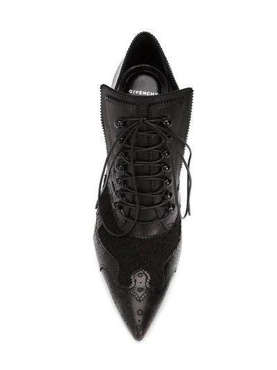 Shop Givenchy Stylised Brogue Booties