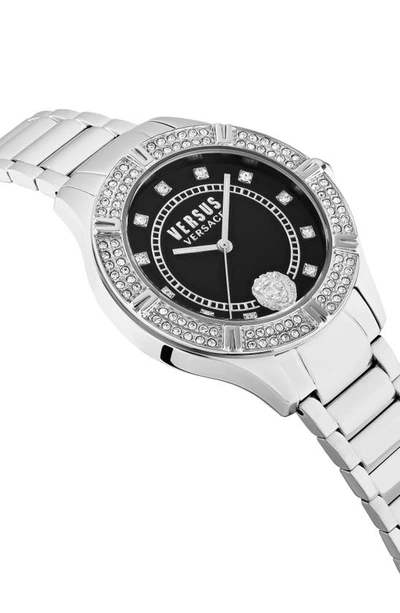 Shop Versus Canton Road Bracelet Watch, 36mm In Stainless Steel/ Black