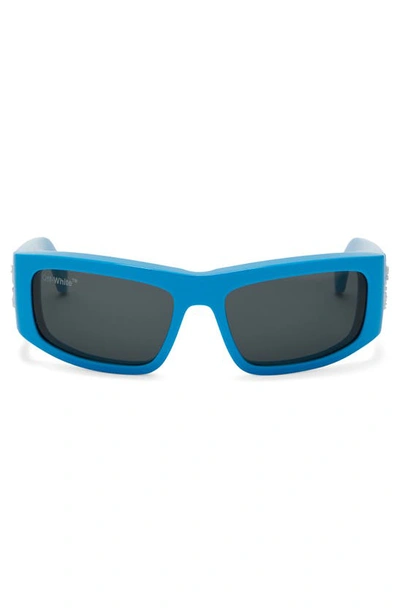 Shop Off-white Joseph Sunglasses In Blue Dark