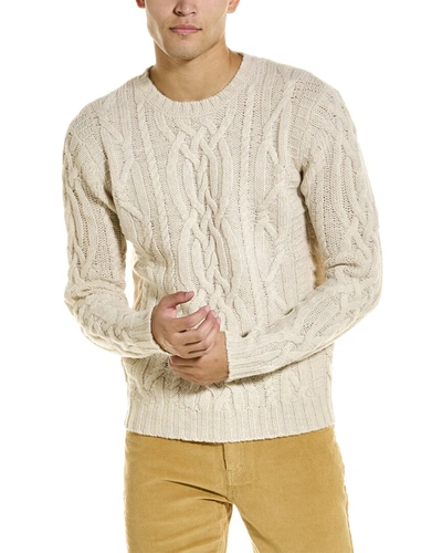 Shop Loft 604 Links Wool Sweater In Beige