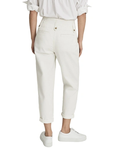 Shop Reiss Alana Tapered Cargo Trouser In White