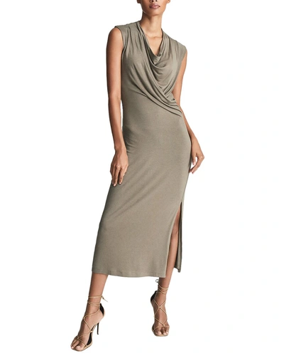 Shop Reiss Leanne Jersey Day To Eve Dress In Brown