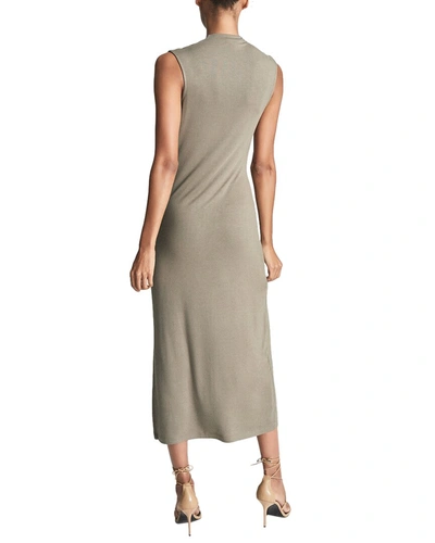 Shop Reiss Leanne Jersey Day To Eve Dress In Brown