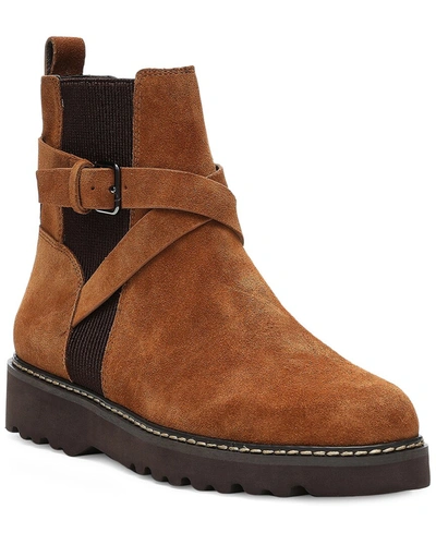 Shop Donald Pliner Captain Leather & Suede Boot In Brown