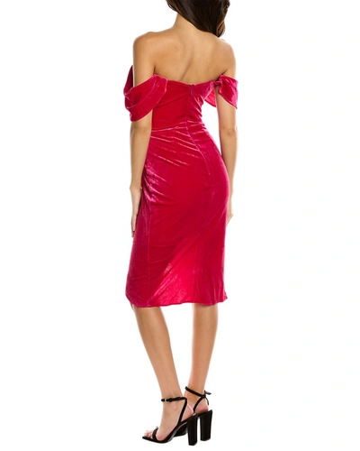 Shop Black By Bariano Zoe Midi Dress In Red