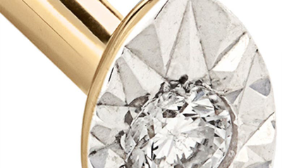 Monica Vinader Marquise Diamond Single Stud Earring In 14kt Solid Gold