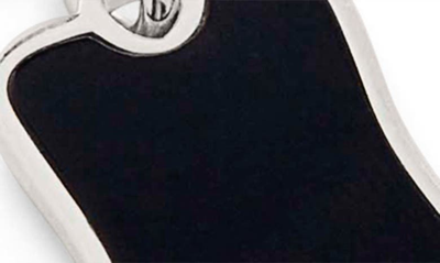 Shop Monica Vinader Black Onyx Pendant Necklace In Sterling Silver
