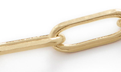 Shop Monica Vinader 14k Gold Paper Clip Chain Bracelet In 14kt Solid Gold