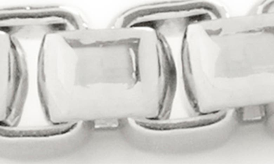 Shop Monica Vinader Bold Box Chain Bracelet In Sterling Silver