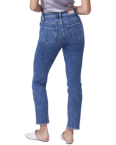 Shop Paige Cindy Exposed Button Fly Skinny Pant In Blue