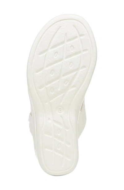 Shop Bzees Star Bright Knit Wedge Sandal In White