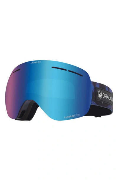 Shop Dragon X1s 70mm Snow Goggles With Bonus Lens In Shimmer/ Llblueionllviolet