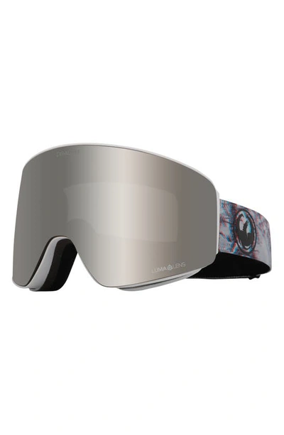 Shop Dragon Pxv 65mm Snow Goggles With Bonus Lens In Aberration/ Llsilionllyellow