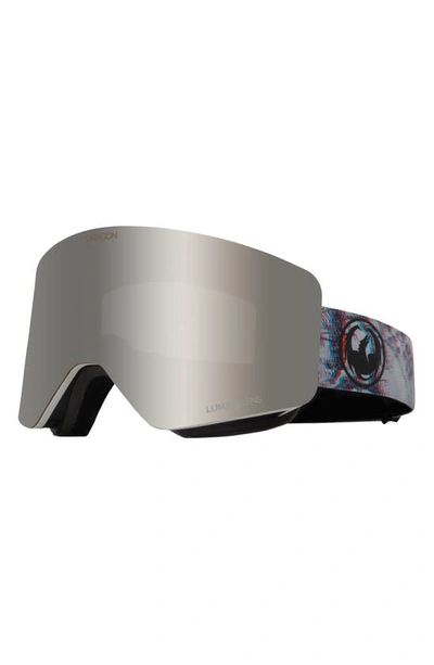 Shop Dragon R1 Otg 63mm Snow Goggles With Bonus Lens In Aberration/ Llsilverionlyellow